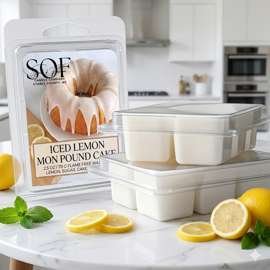 Iced lemon Pound Cake Flame Free Wax Melts