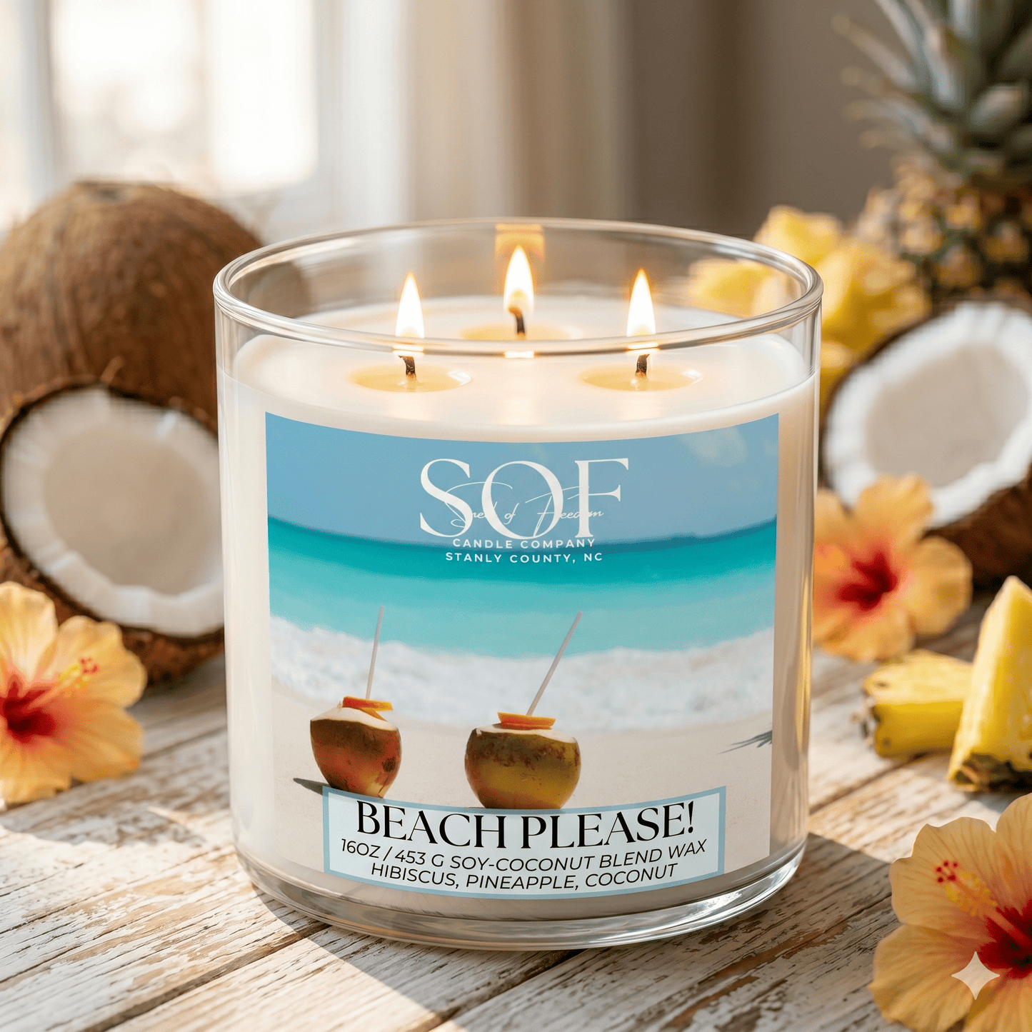 Beach Please! Candle Collection - Smell of Freedom Candle Company