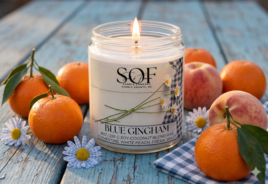 Blue Gingham Complete Fragrance Collection - Smell of Freedom Candle Company