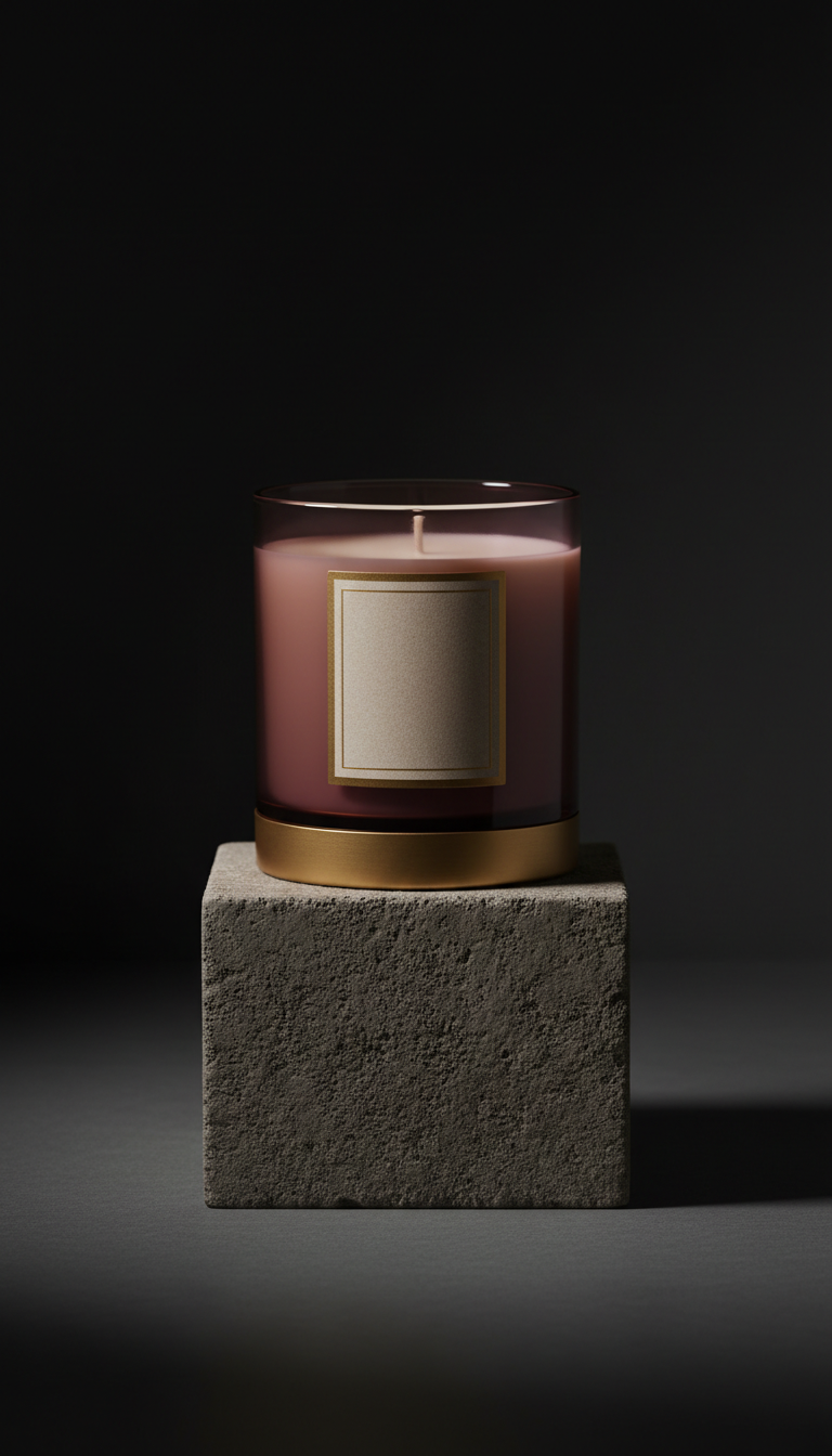 Plum cashmere candle