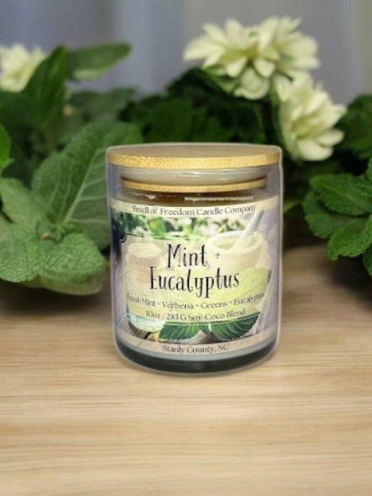 Mint + Eucalyptus - Smell of Freedom Candle Company