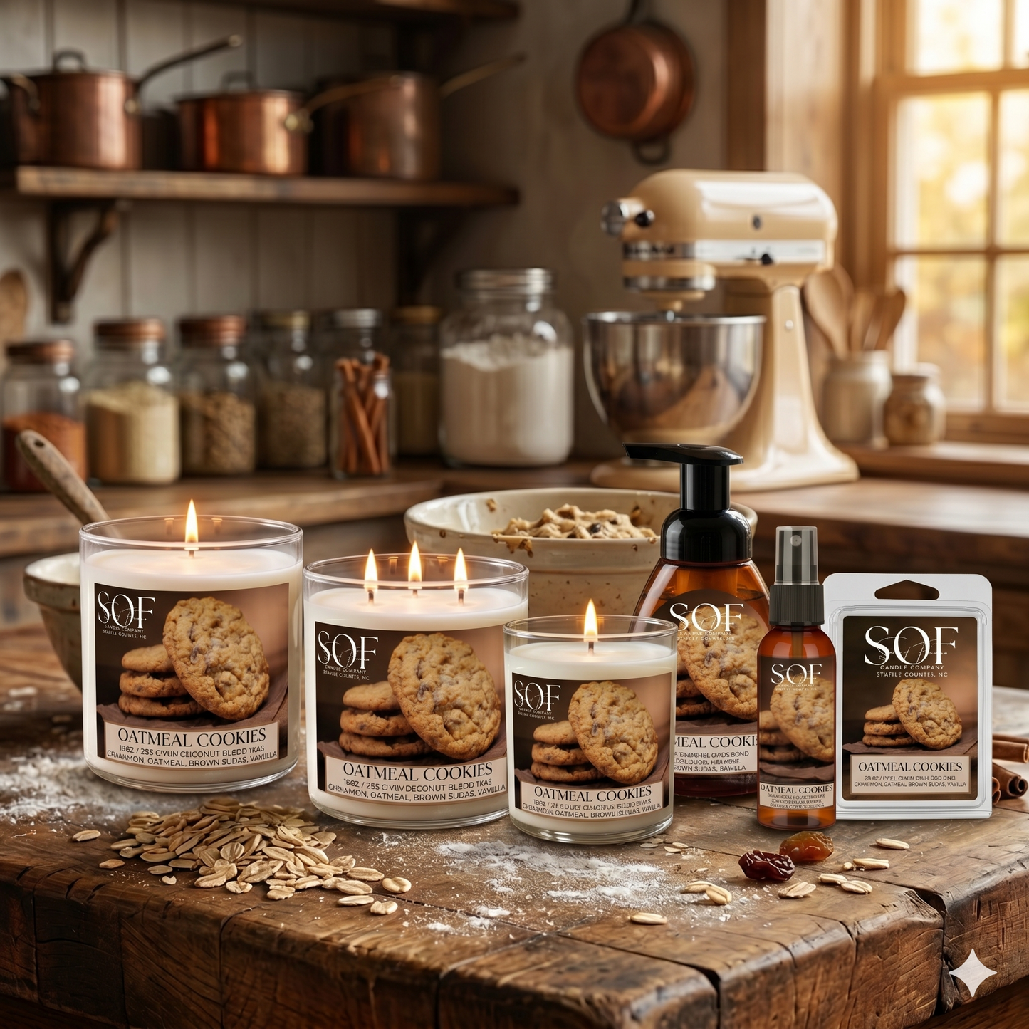 Oatmeal Cookies Fragrance Collection - Smell of Freedom Candle Company