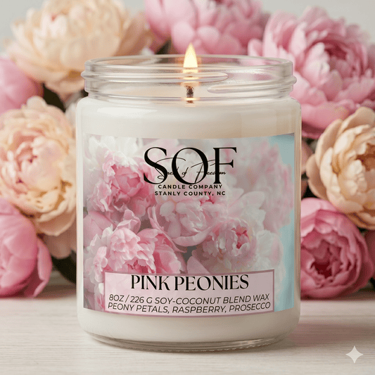 Pink Peonies Candle Collection - Smell of Freedom Candle Company