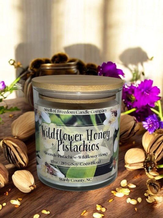 Wildflower Honey + Pistachio - Smell of Freedom Candle Company