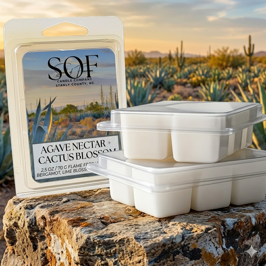 Agave Nectar + Cactus Blossom Flame Free Wax Melts
