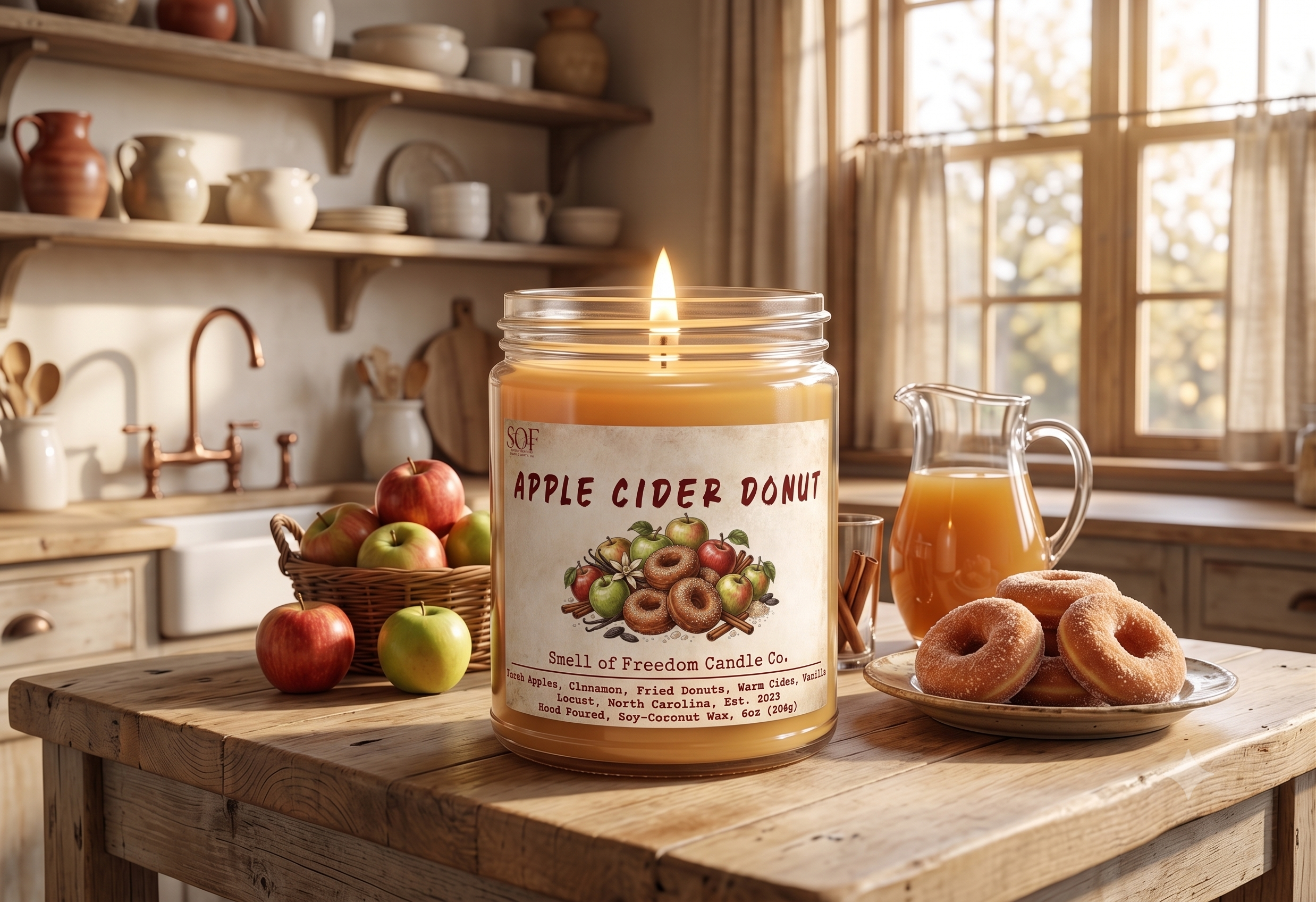 Apple Cider Donut Scented Candles
