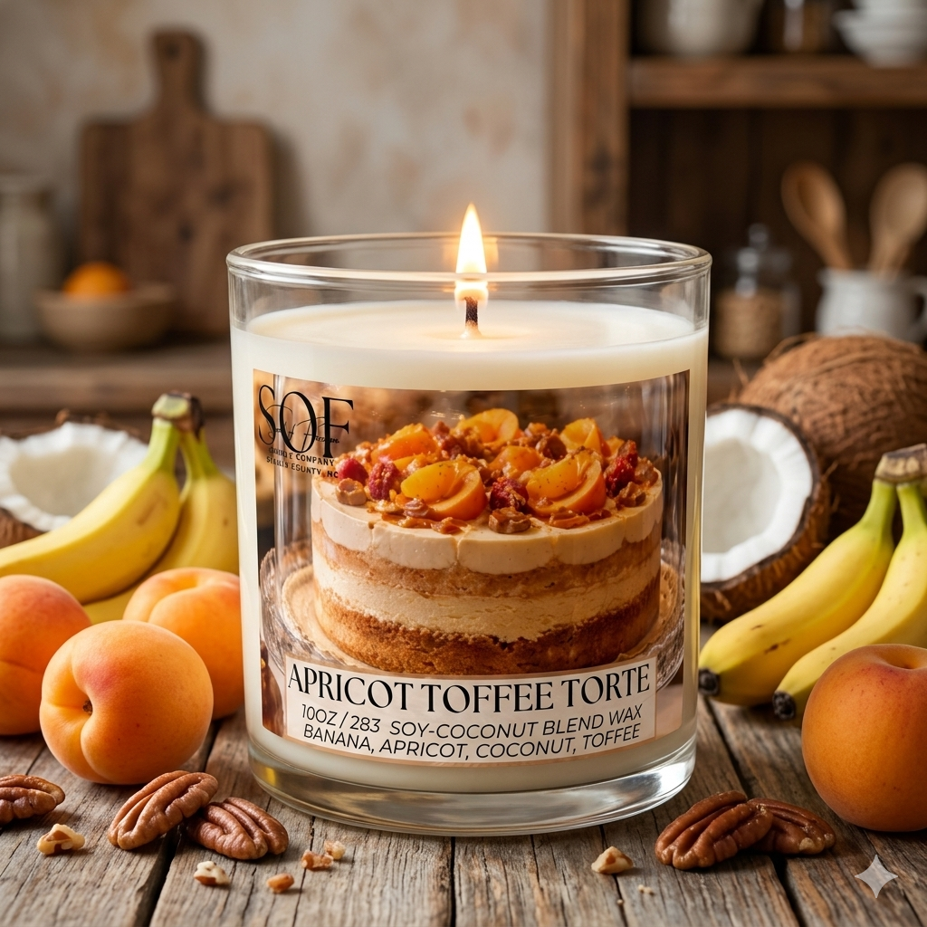 Apricot Toffee Torte Candle Collection