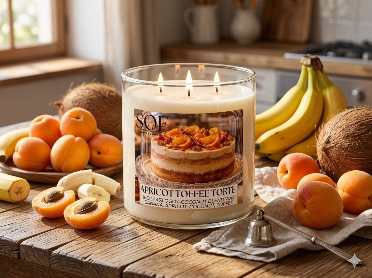 Apricot Toffee Torte Candle Collection