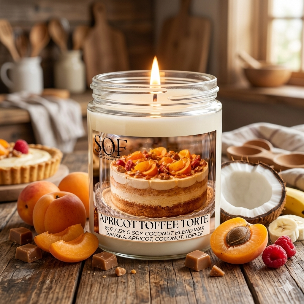 Apricot Toffee Torte Candle Collection
