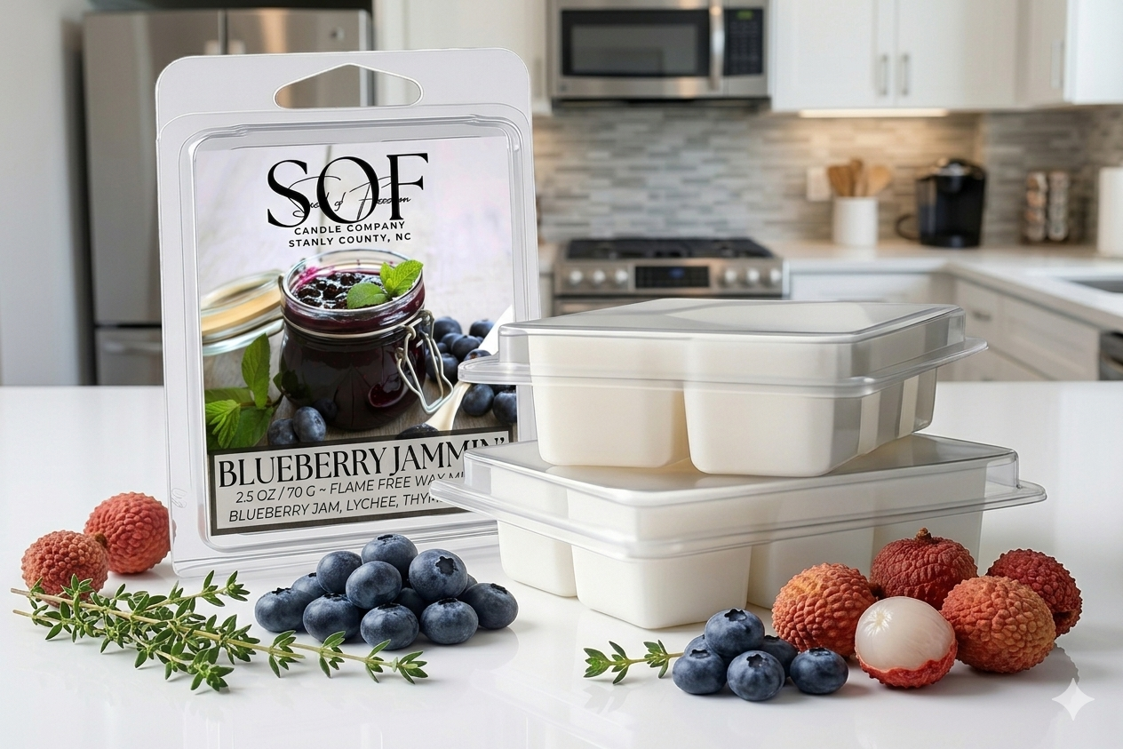 Blueberry Jammin' Flame Free Wax