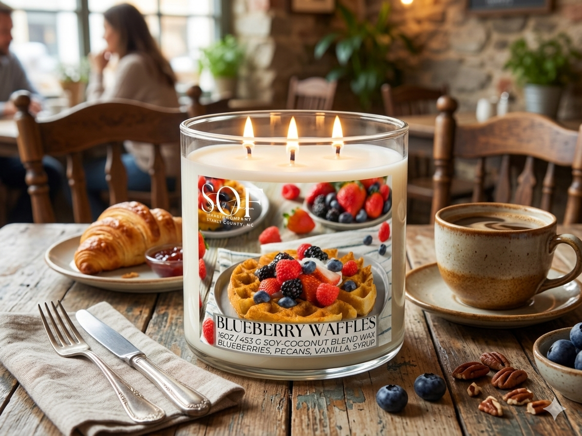 Blueberry Waffles Candle Collection