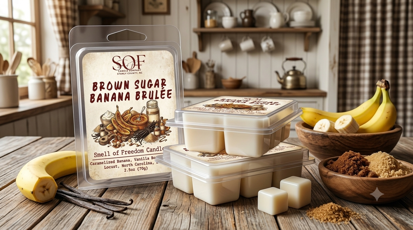 Brown Sugar Banana Brulée Flame Free Wax Melts