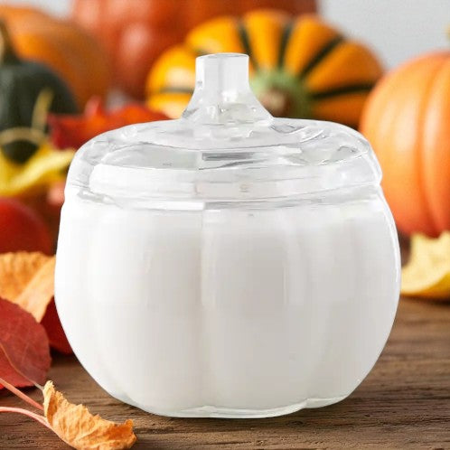 Pumpkin Jar Clear Glass