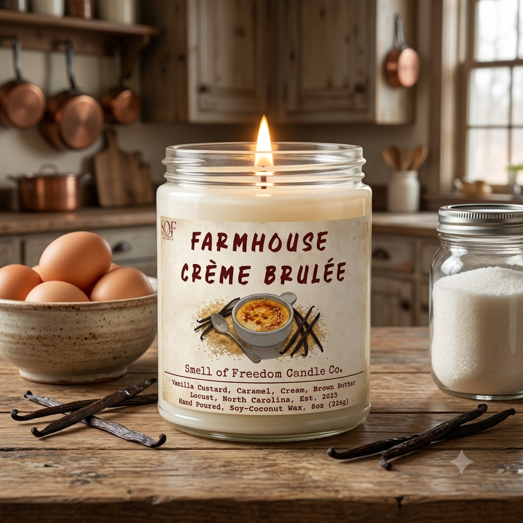 Farmhouse Crème Brulée Scented Candles