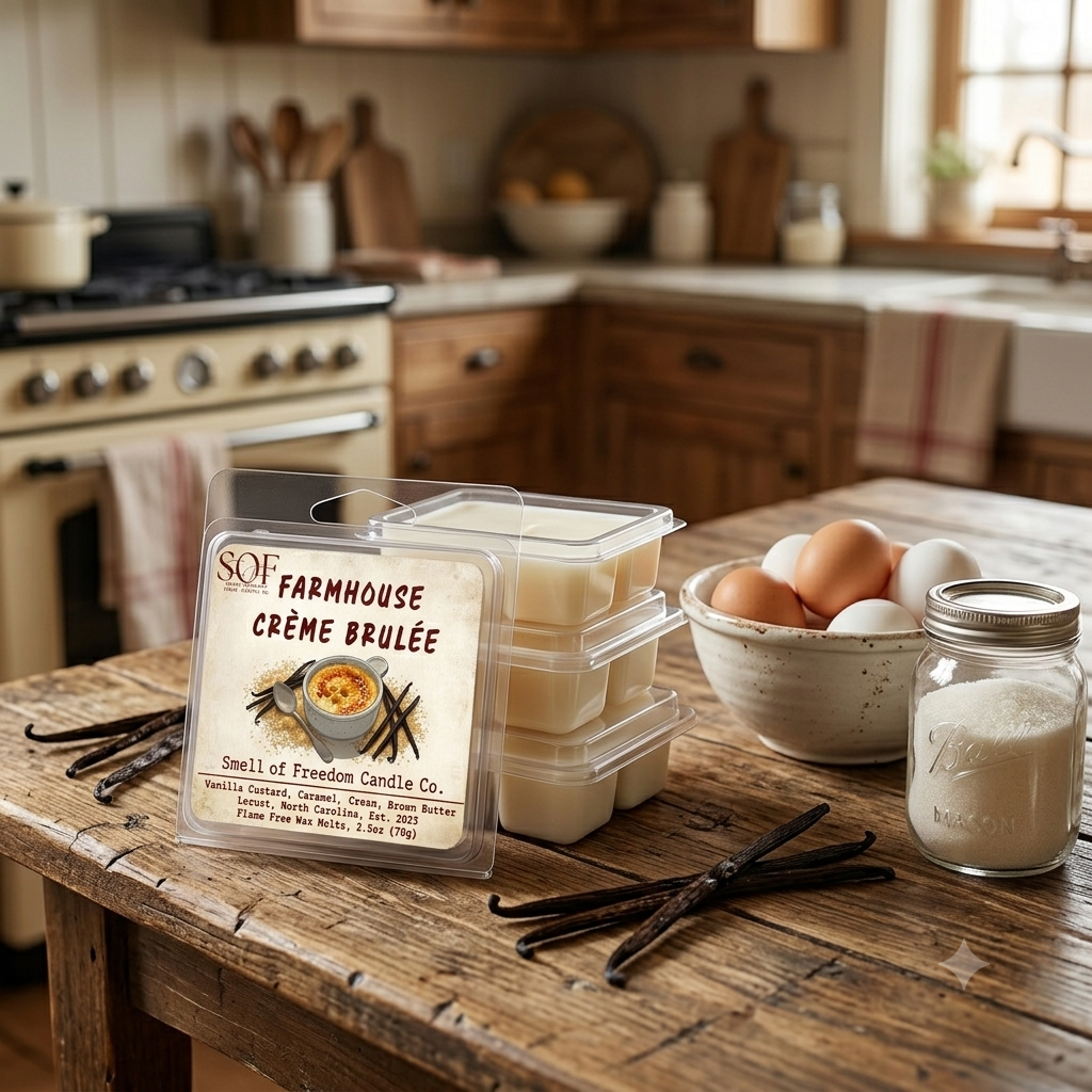 Farmhouse Crème Brulée Flame Free Wax Melts