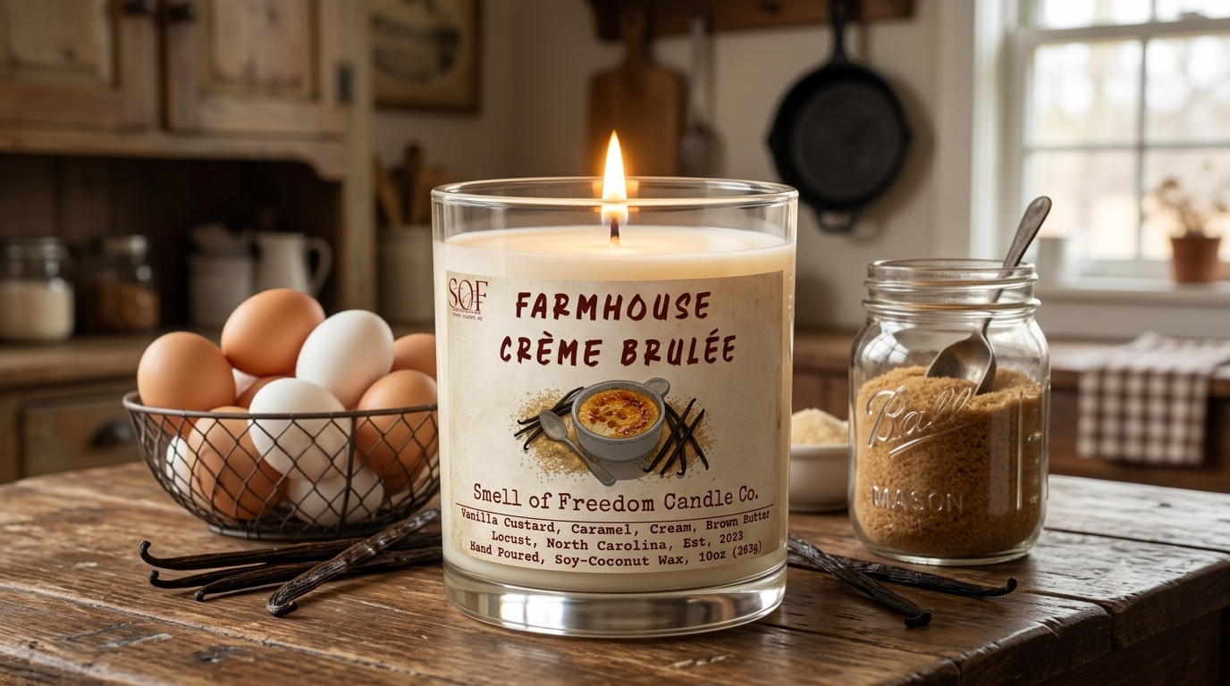 Farmhouse Crème Brulée Scented Candles