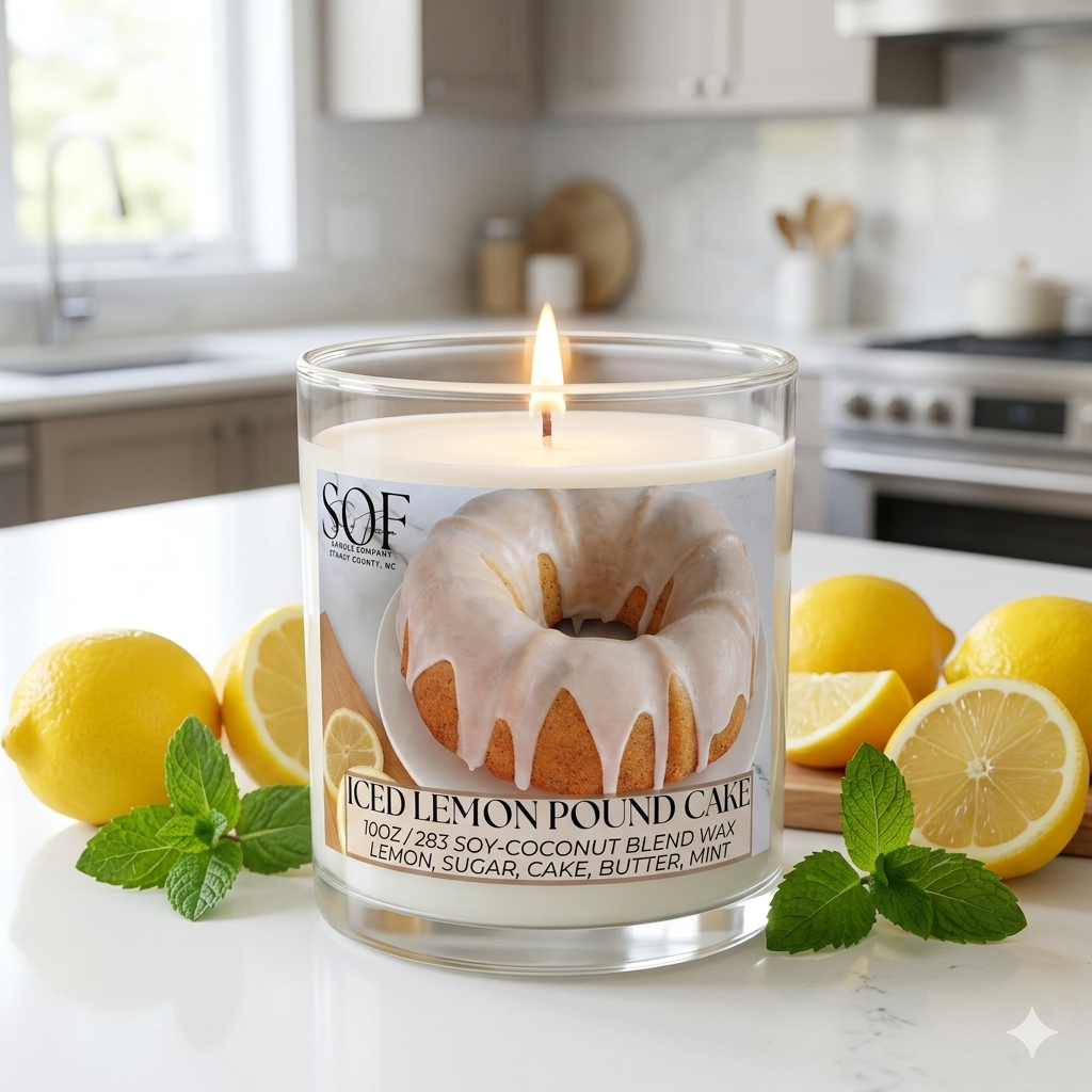 Iced lemon Pound Cake Candle Collection