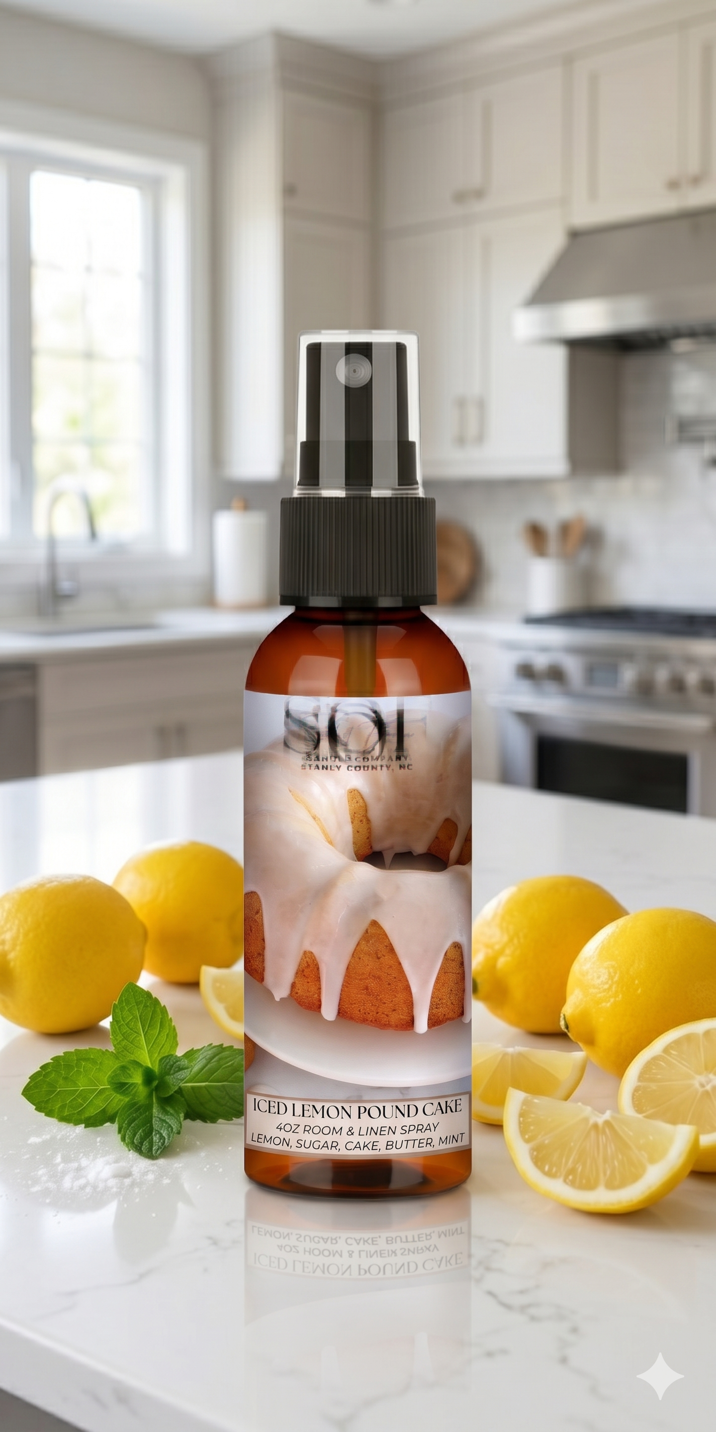 Iced lemon Pound Cake Room & Linen Spray