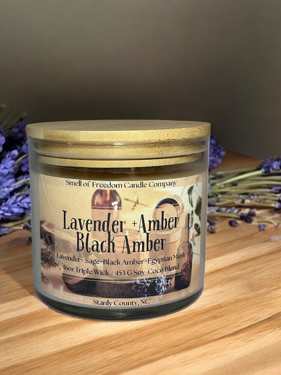 Lavender + Black Amber