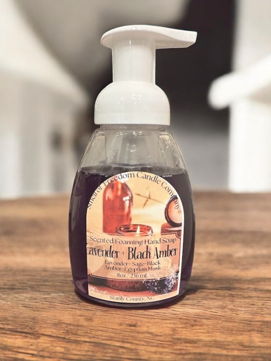 Lavender + Black Amber Foaming Hand Soap