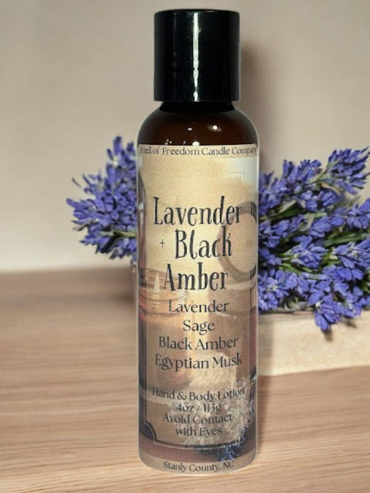 Lavender + Black Amber Hand & Body Lotion