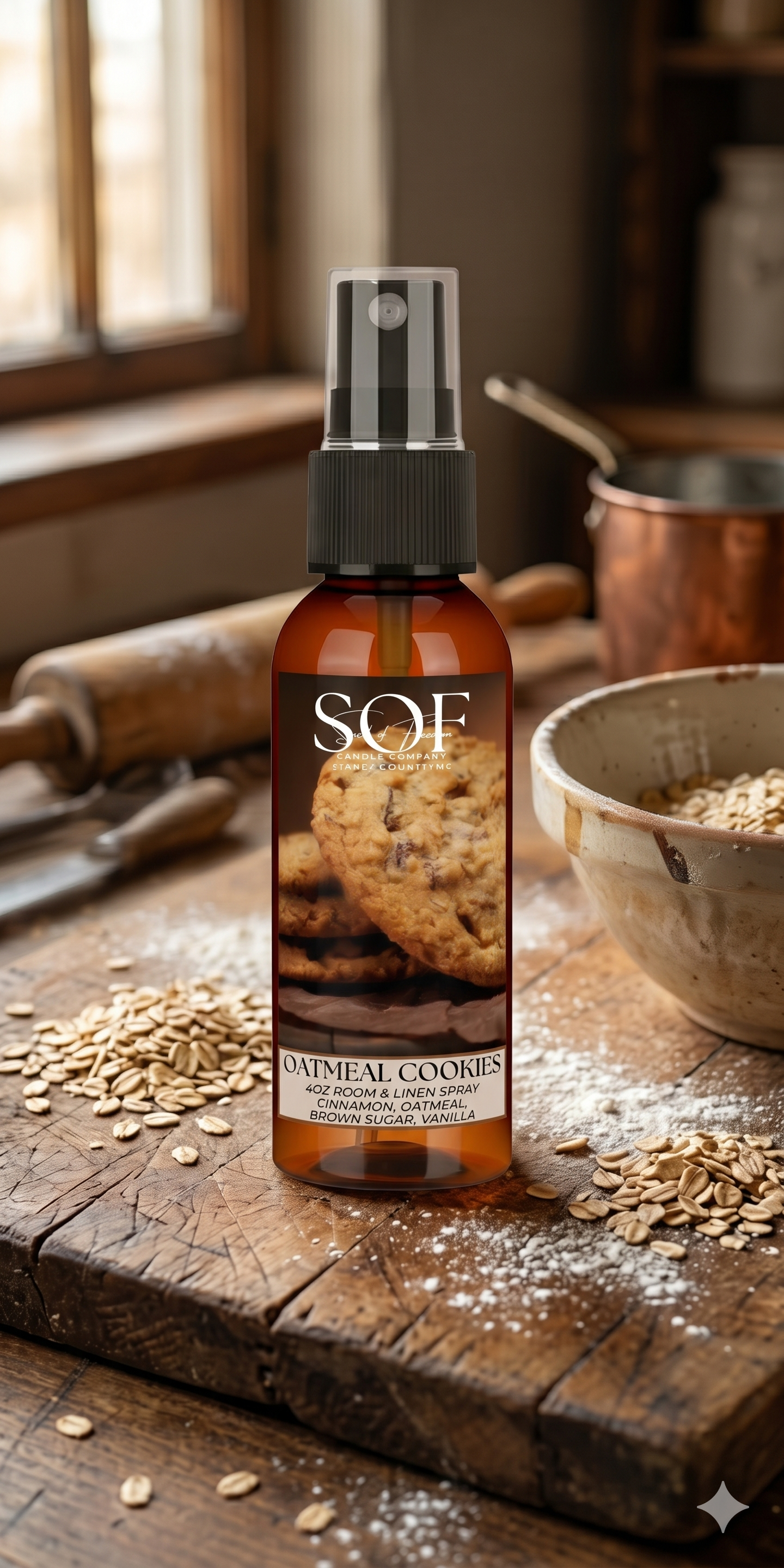 Oatmeal Cookies Room & Linen Spray