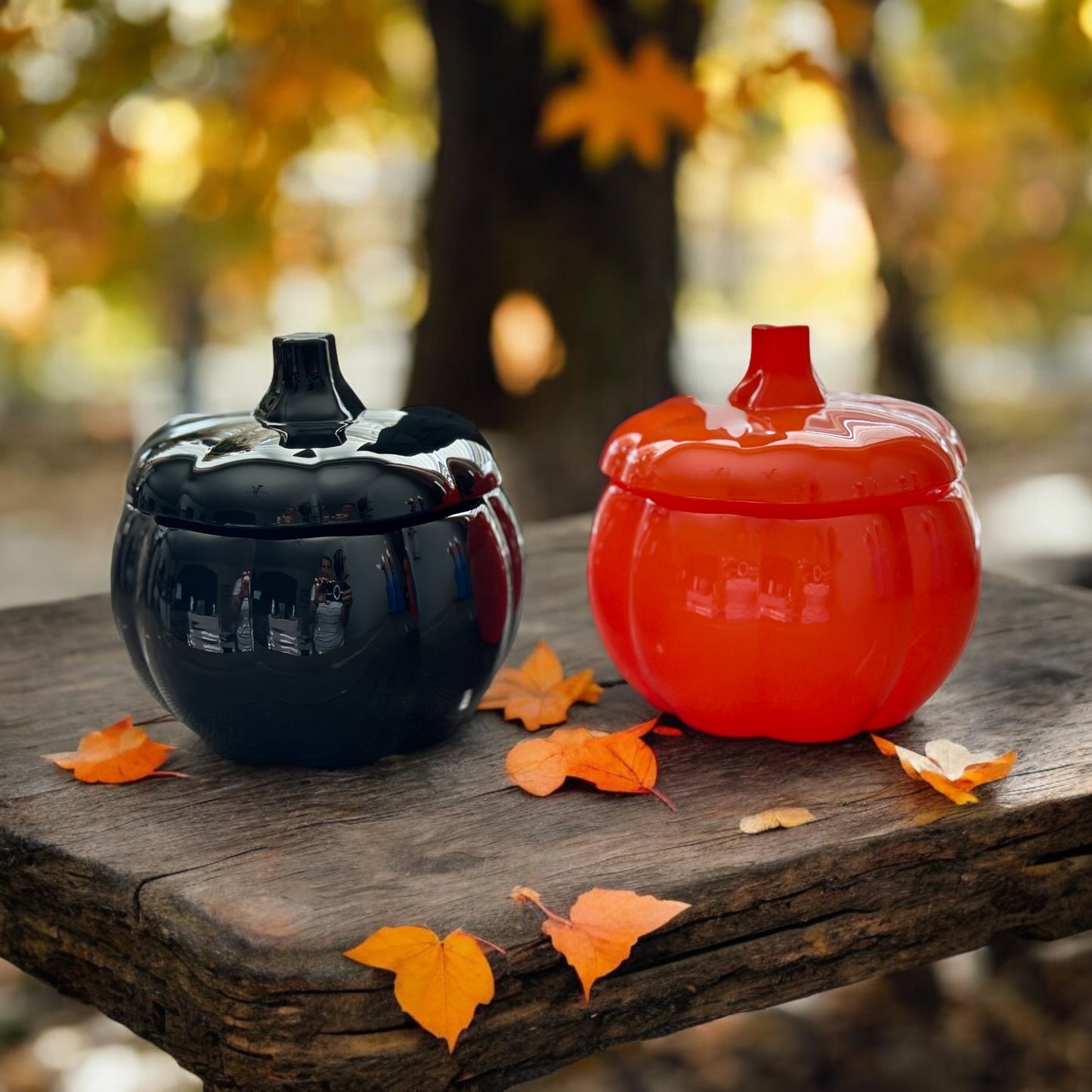 Limited Edition Fall Pumpkin Glass Jar