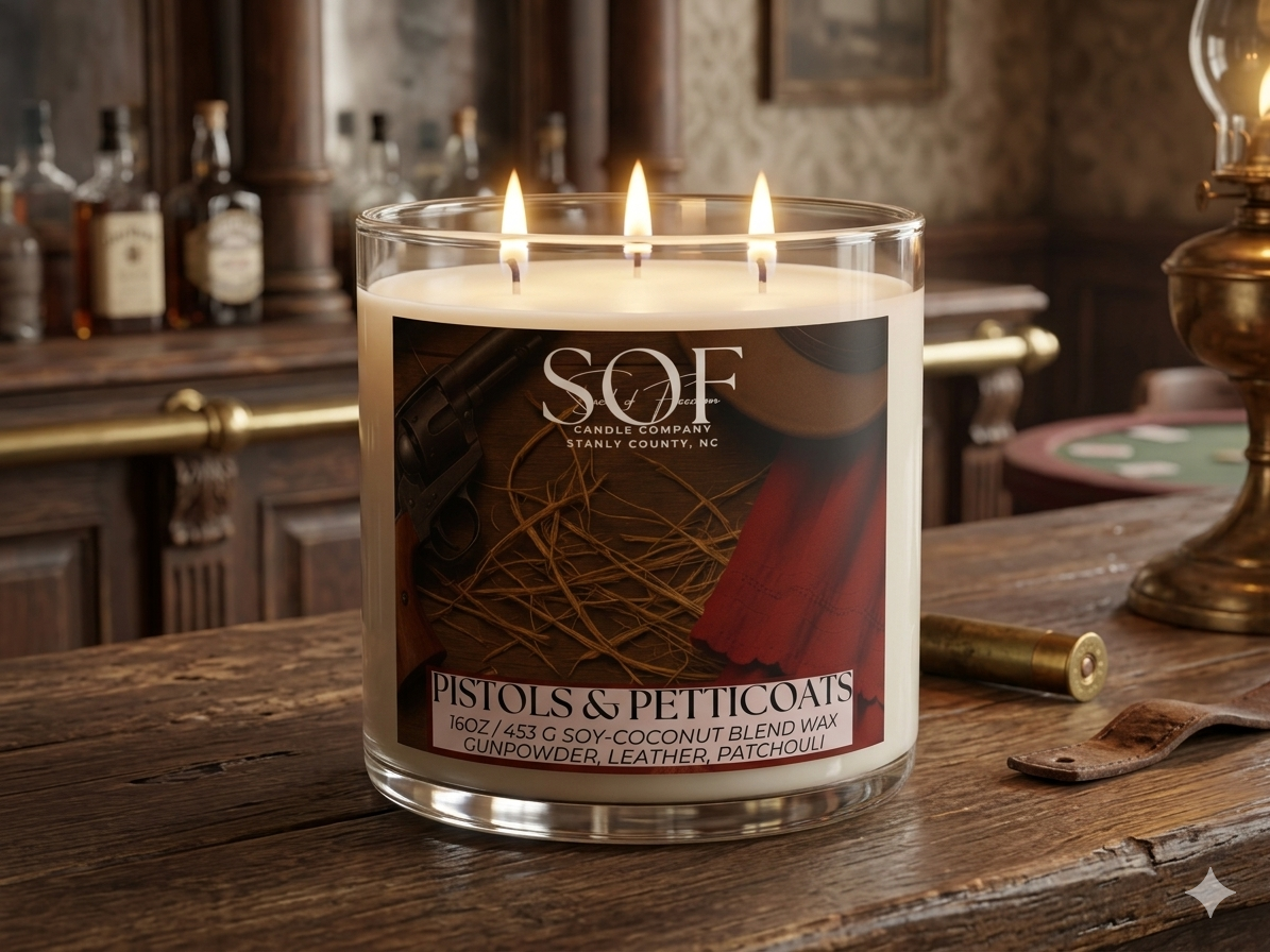 Pistols and Petticoats Candle Collection