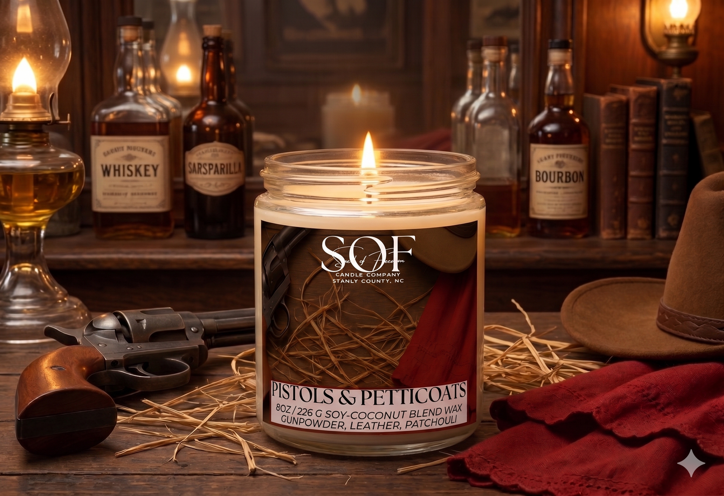 Pistols and Petticoats Candle Collection