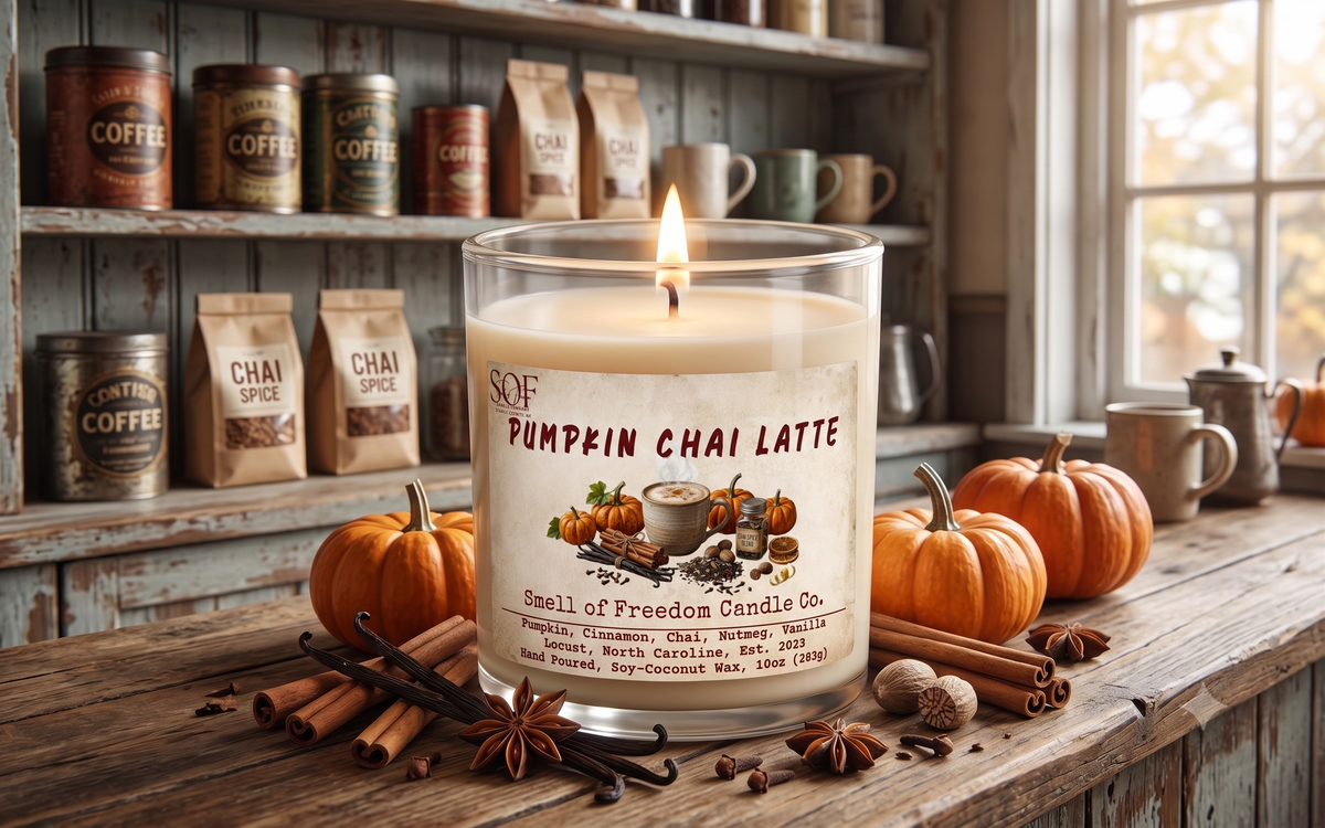 Pumpkin Chai Latte Scented Candles
