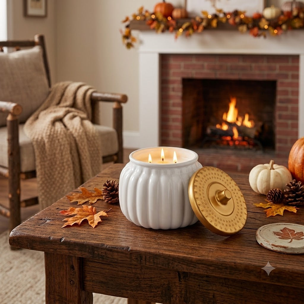 Harvest Ceramic Pumpkin Jar (Limited Collection)