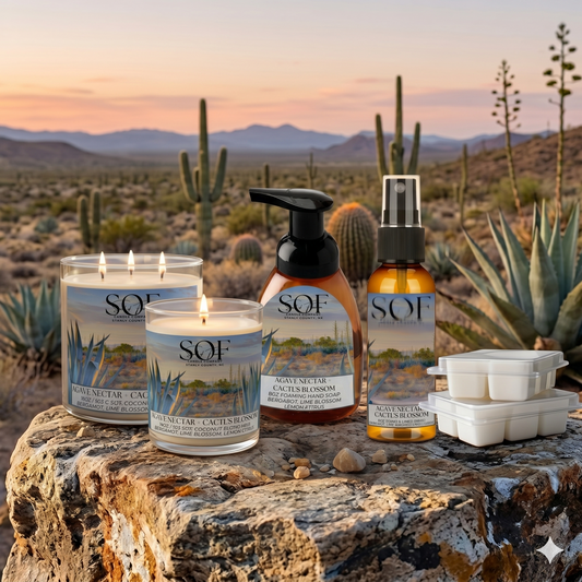 Agave Nectar + Cactus Blossom Fragrance Collection - Smell of Freedom Candle Company
