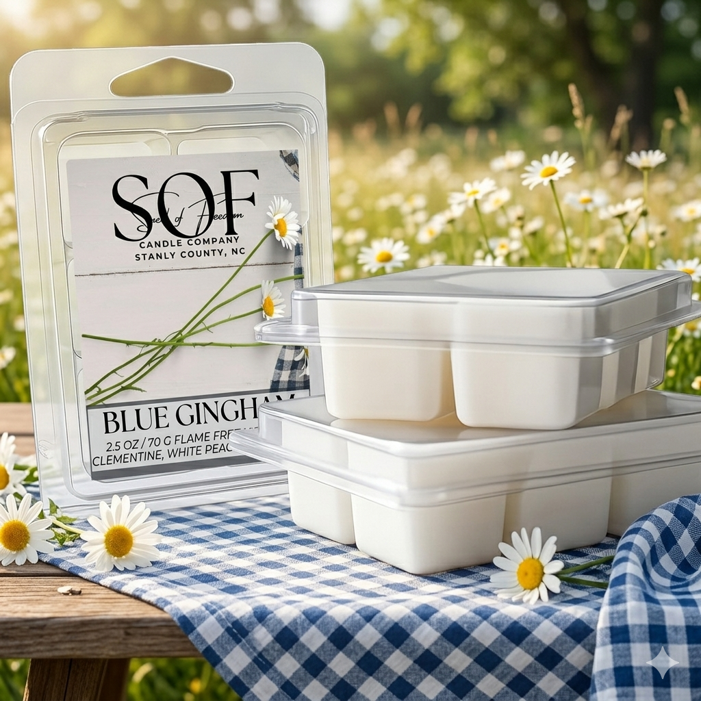 Blue Gingham Complete Fragrance Collection - Smell of Freedom Candle Company