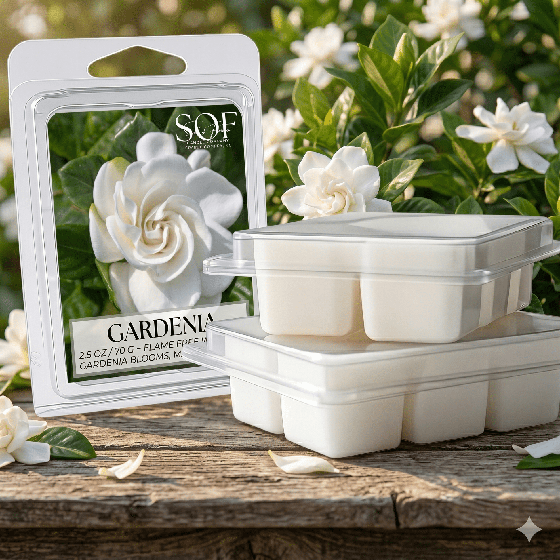 Gardenia Flame Free Wax - Smell of Freedom Candle Company