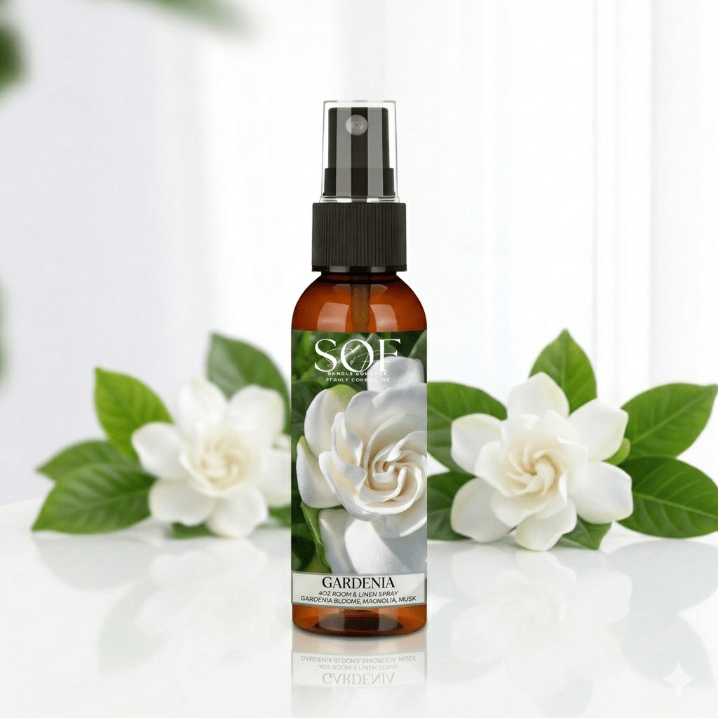 Gardenia Room & Linen Spray - Smell of Freedom Candle Company