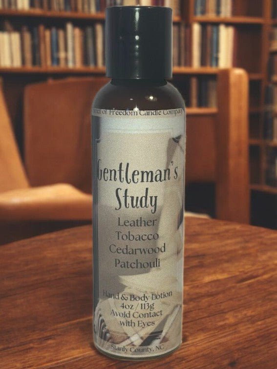 Gentleman's Study Hand & Body Lotion - Smell of Freedom Candle Company