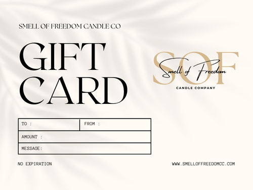 Gift Cards - Smell of Freedom Candle Company