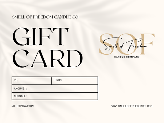 Gift Cards - Smell of Freedom Candle Company