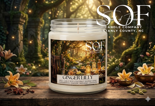 Ginger Lilly Candle Collection - Smell of Freedom Candle Company