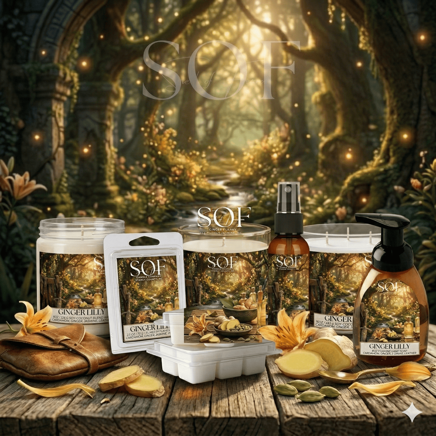 Ginger Lilly Complete Fragrance Collection - Smell of Freedom Candle Company