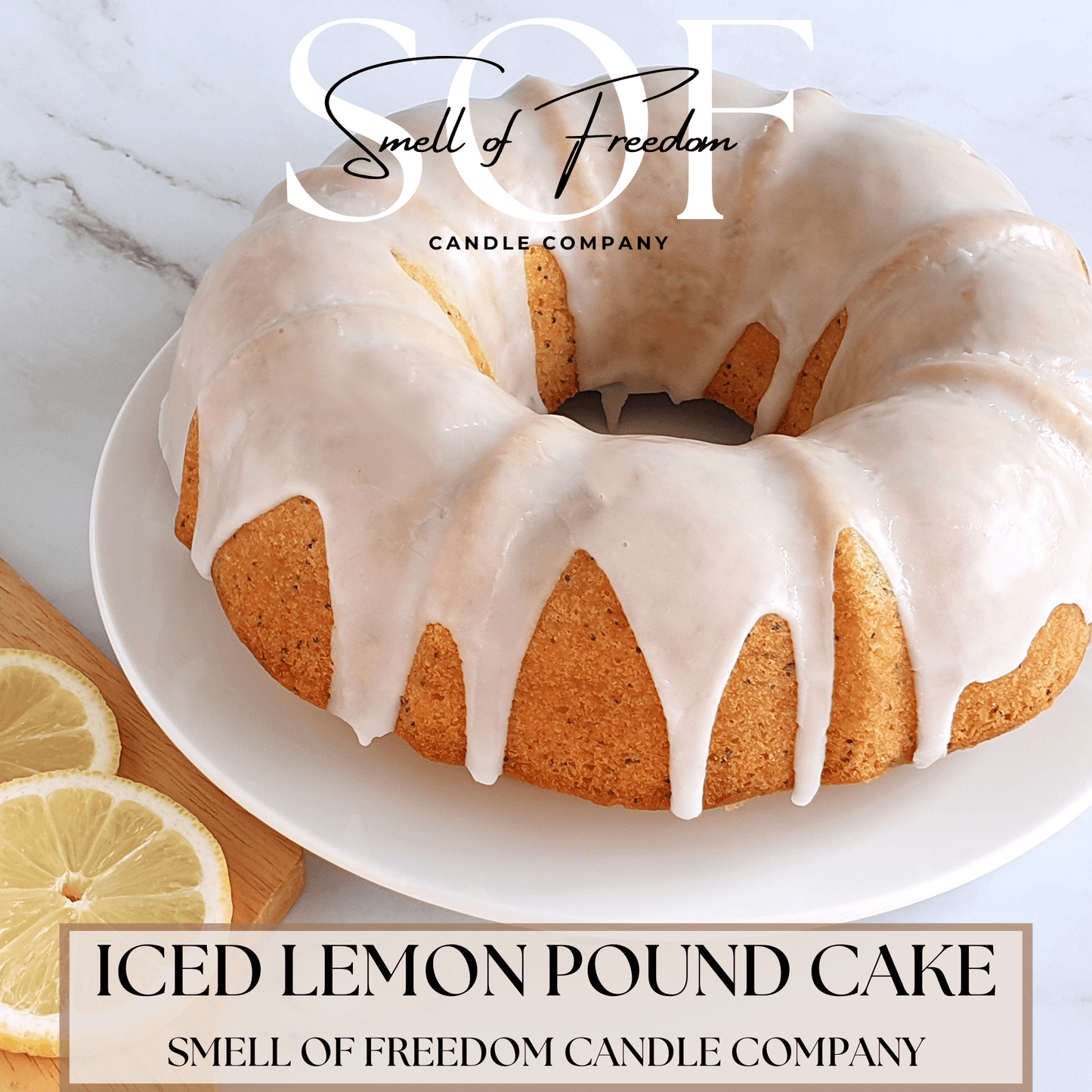 Iced lemon Pound Cake Fragrance Collection - Smell of Freedom Candle Company
