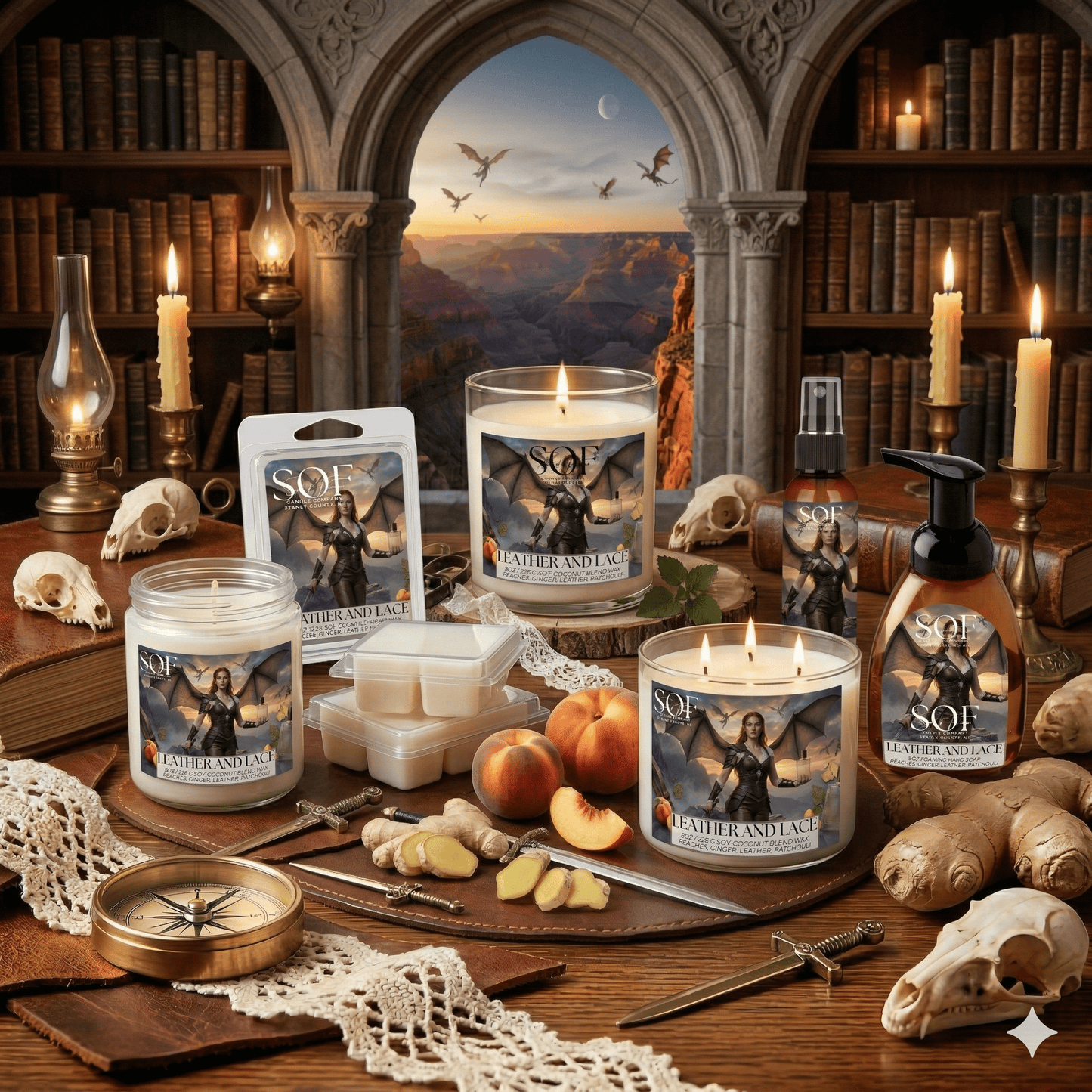 Leather and Lace Complete Fragrance Collection - Smell of Freedom Candle Company