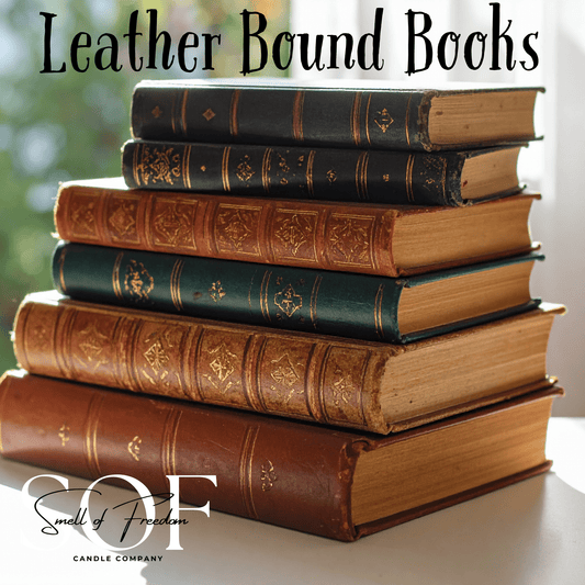 Leather Bound Books Fragrance Collection - Smell of Freedom Candle Company