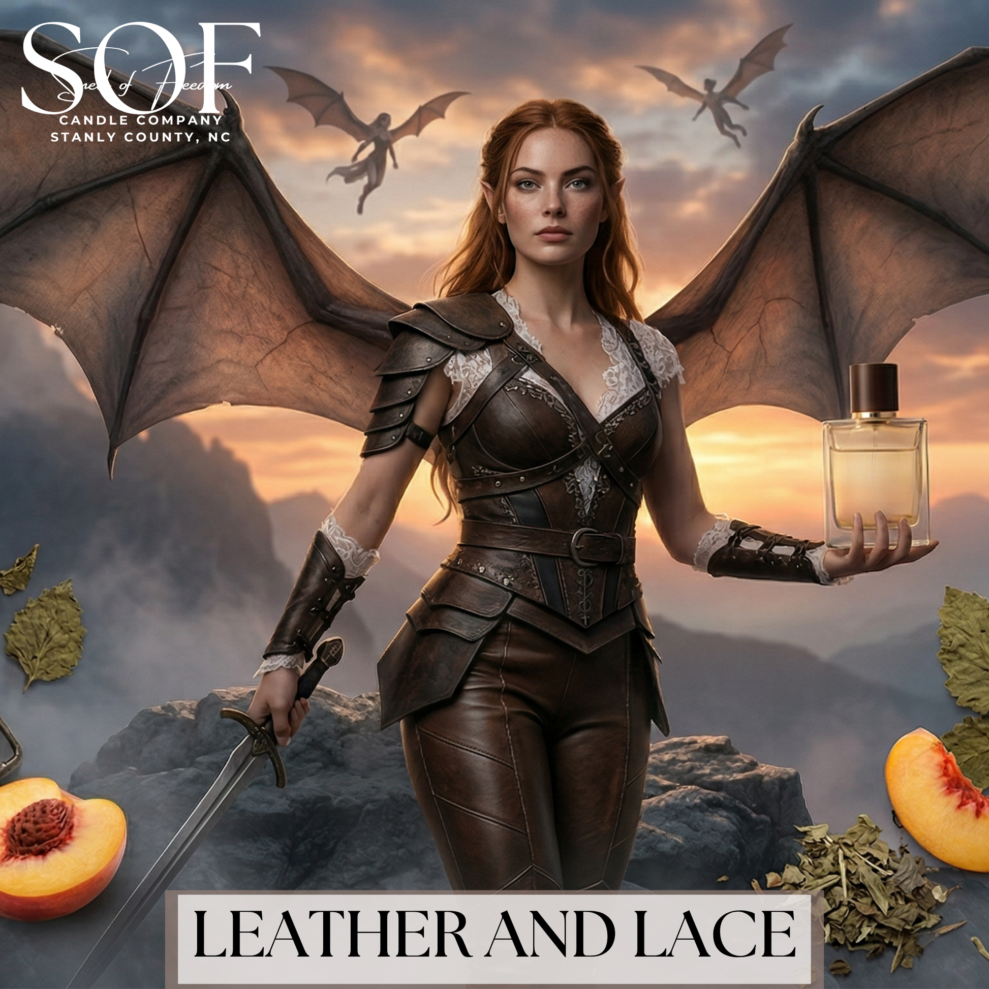 Leather & Lace Room & Linen Spray - Smell of Freedom Candle Company
