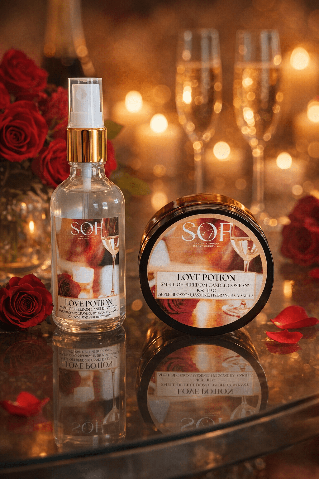 Love Potion Complete Set - Smell of Freedom Candle Company