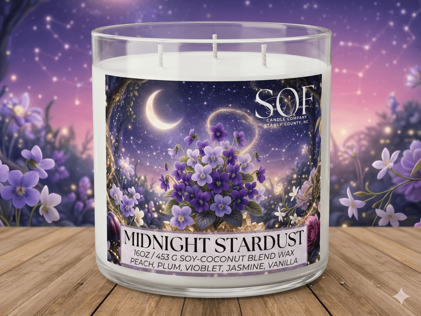 Midnight Stardust Candle Collection - Smell of Freedom Candle Company