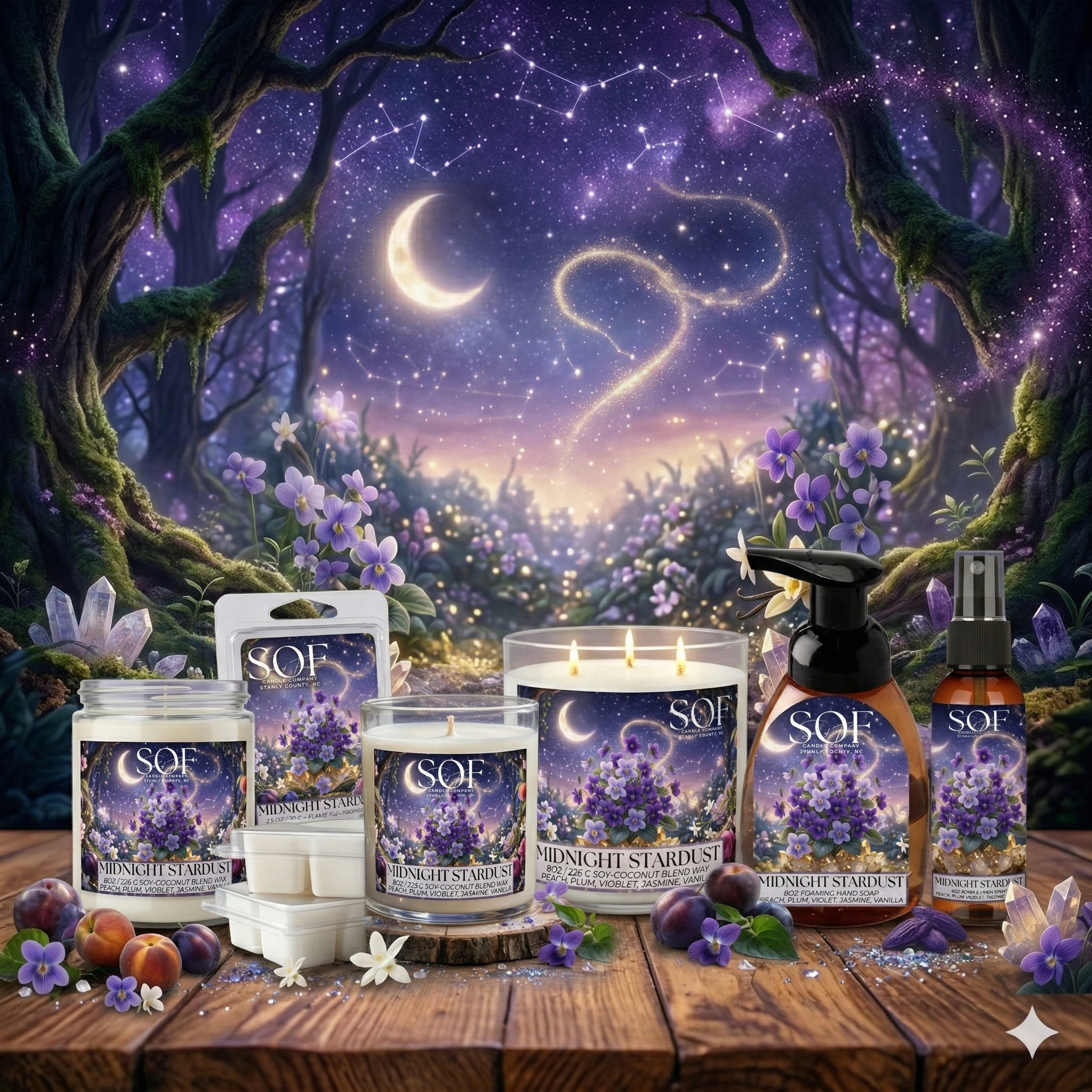Midnight Stardust Complete Fragrance Collection - Smell of Freedom Candle Company