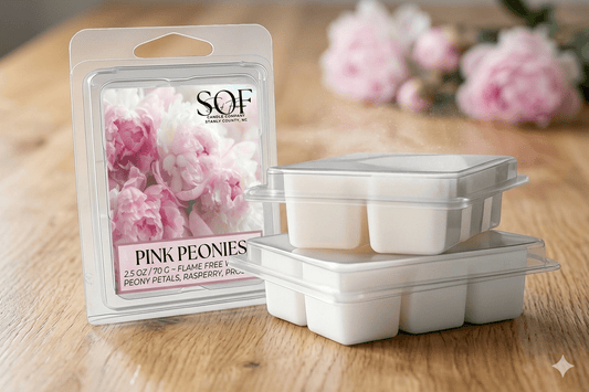 Pink Peonies Flame Free Wax - Smell of Freedom Candle Company