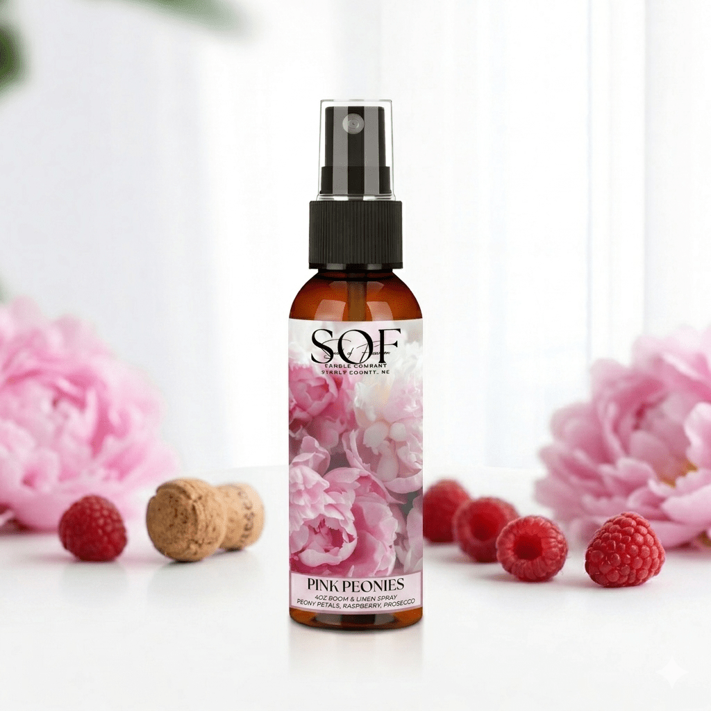 Pink Peonies Room & Linen Spray - Smell of Freedom Candle Company