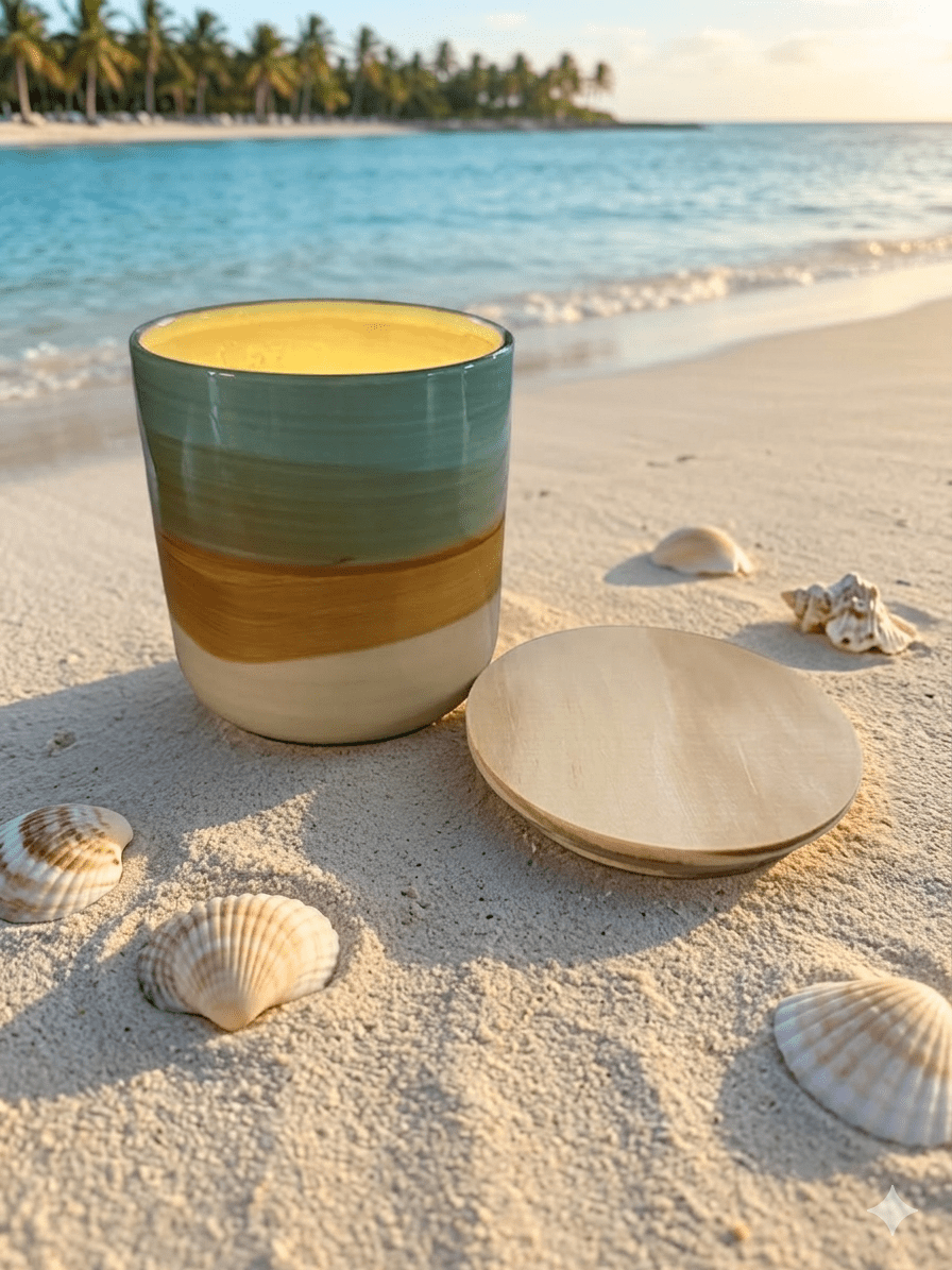 Summer Sun 10oz Bone China Jar - Smell of Freedom Candle Company